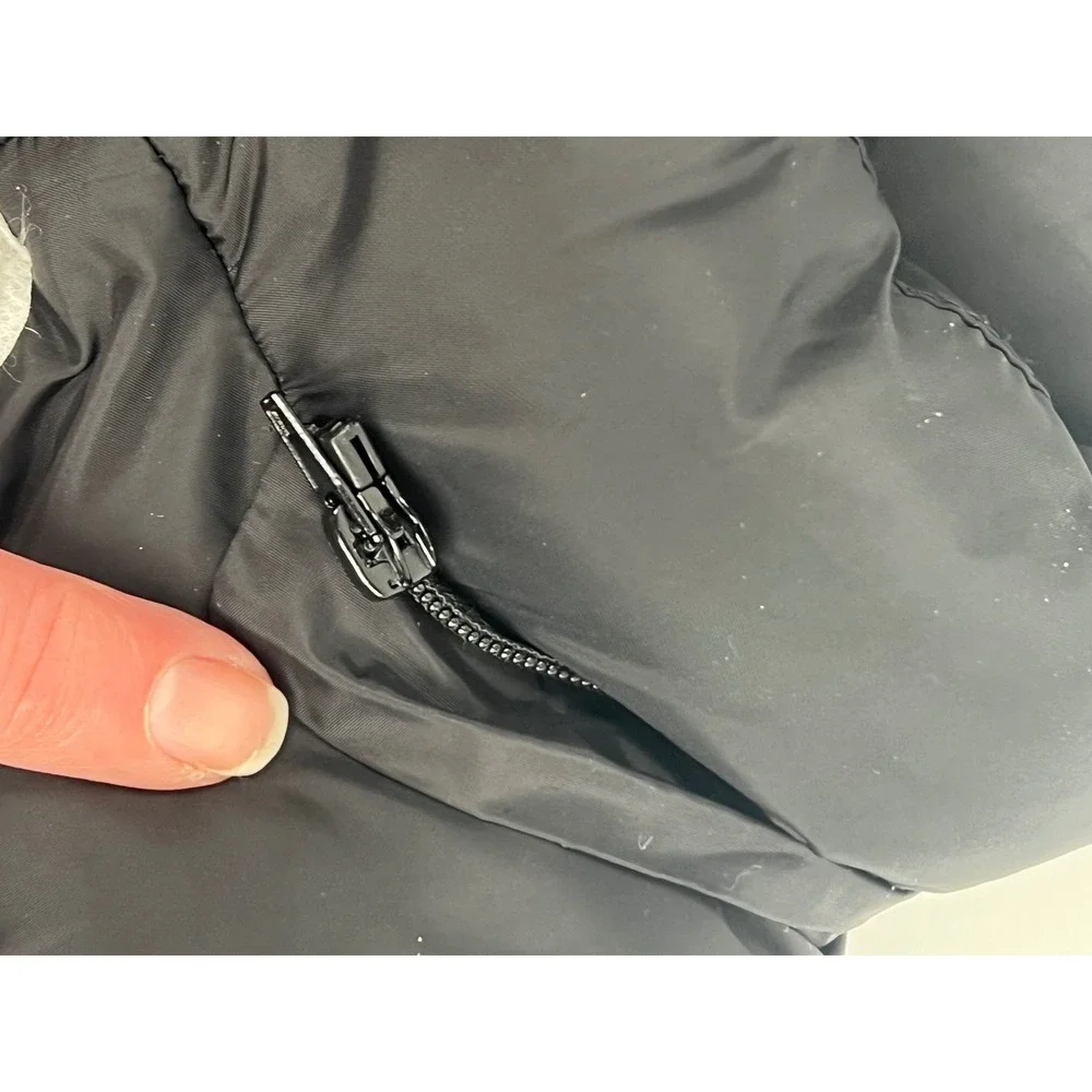 ONCOFONE Kids Black Skeleton Puffer Jacket Size Large Bones Halloween Winter‎